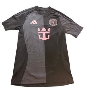 Adidas Inter Miami CF Slim Fit Jersey Men S Black Pink Royal Caribbean MLS